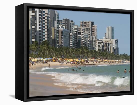 Boa Viagem Beach, Recife, Pernambuco, Brazil, South America-Richardson Rolf-Framed Stretched Canvas