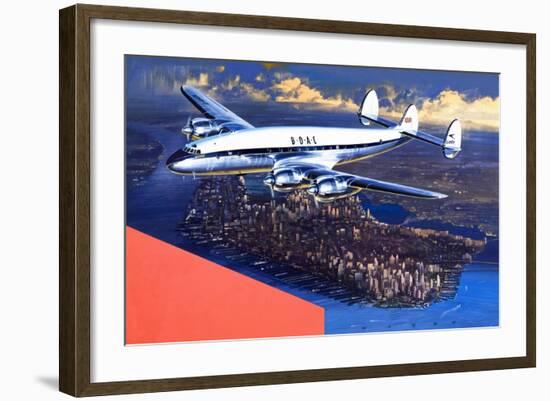 Boac Plane, from 'speed and Power'-Wilf Hardy-Framed Giclee Print