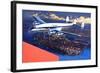 Boac Plane, from 'speed and Power'-Wilf Hardy-Framed Giclee Print