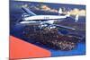 Boac Plane, from 'speed and Power'-Wilf Hardy-Mounted Giclee Print