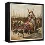 Boadicea and Her Army-Joseph Kronheim-Framed Stretched Canvas