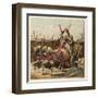 Boadicea and Her Army-Joseph Kronheim-Framed Art Print