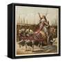 Boadicea and Her Army-Joseph Kronheim-Framed Stretched Canvas