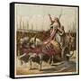 Boadicea and Her Army-Joseph Kronheim-Framed Stretched Canvas