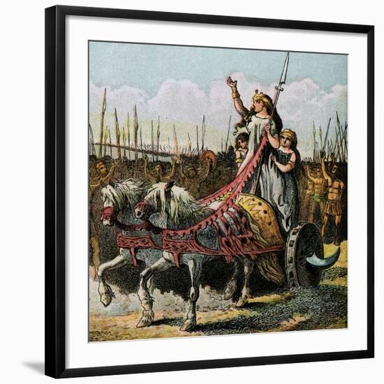 Boadicea and Her Army-null-Framed Giclee Print