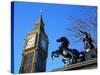 Boadicea (Boudicca) and Big Ben, London, England, United Kingdom-Ethel Davies-Stretched Canvas