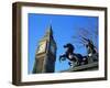 Boadicea (Boudicca) and Big Ben, London, England, United Kingdom-Ethel Davies-Framed Photographic Print