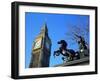 Boadicea (Boudicca) and Big Ben, London, England, United Kingdom-Ethel Davies-Framed Photographic Print