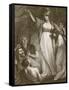 Boadicea Haranging the Britons, Engraved by Sharp-John Opie-Framed Stretched Canvas