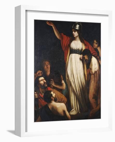 Boadicea Haranguing the Britons-John Opie-Framed Giclee Print
