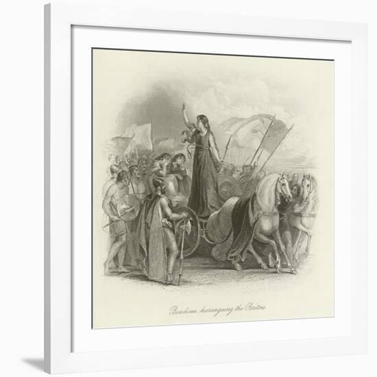 Boadicea Haranguing the Britons-null-Framed Giclee Print