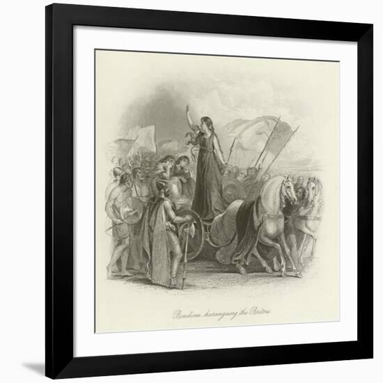 Boadicea Haranguing the Britons-null-Framed Giclee Print