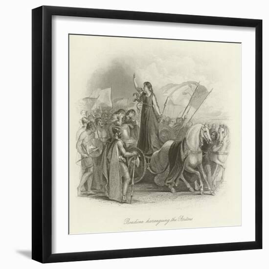 Boadicea Haranguing the Britons-null-Framed Giclee Print