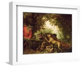 Boar Hunt, 1611-Roelandt Jacobsz. Savery-Framed Giclee Print