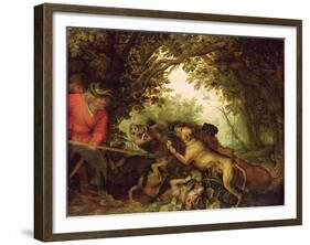 Boar Hunt, 1611-Roelandt Jacobsz. Savery-Framed Giclee Print