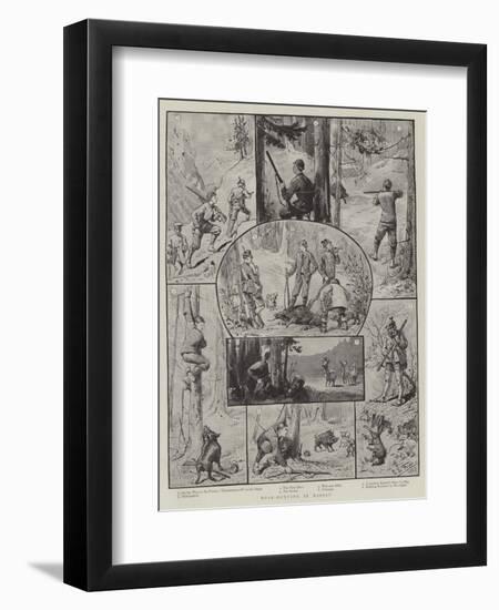 Boar-Hunting in Nassau-Charles Edwin Fripp-Framed Premium Giclee Print