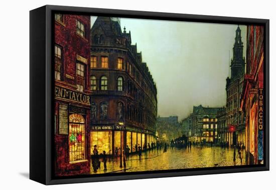 Boar Lane, Leeds, 1881-John Atkinson Grimshaw-Framed Stretched Canvas