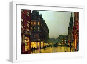 Boar Lane, Leeds, 1881-John Atkinson Grimshaw-Framed Giclee Print