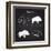 Boar Meat Cut Diagram - Elements Blackboard-ONiONAstudio-Framed Art Print