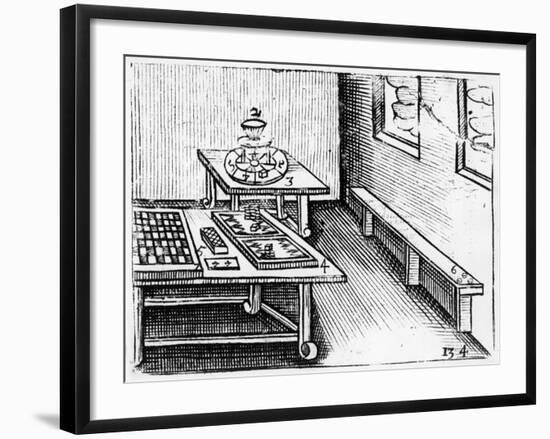 Board Games from 'Orbis Sensualium Pictus', 1658-John Amos Comenius-Framed Giclee Print