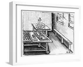 Board Games from 'Orbis Sensualium Pictus', 1658-John Amos Comenius-Framed Giclee Print