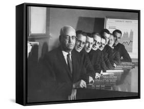 Board of Directors During Corporation Proxy Fight-Frank Scherschel-Framed Stretched Canvas