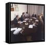 Board Room Meeting-null-Framed Stretched Canvas