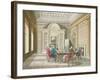 Board Room of The Admiralty, 1808-T. Rowlandson-Framed Giclee Print