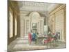 Board Room of The Admiralty, 1808-T. Rowlandson-Mounted Giclee Print
