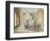 Board Room of The Admiralty, 1808-T. Rowlandson-Framed Giclee Print