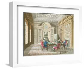 Board Room of The Admiralty, 1808-T. Rowlandson-Framed Giclee Print