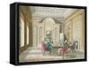 Board Room of The Admiralty, 1808-T. Rowlandson-Framed Stretched Canvas