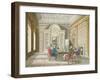 Board Room of The Admiralty, 1808-T. Rowlandson-Framed Giclee Print