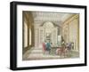 Board Room of The Admiralty, 1808-T. Rowlandson-Framed Giclee Print