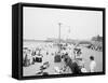 Board Walk Beach, Asbury Park, N.J.-null-Framed Stretched Canvas