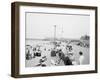 Board Walk Beach, Asbury Park, N.J.-null-Framed Photo