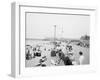 Board Walk Beach, Asbury Park, N.J.-null-Framed Photo