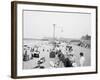 Board Walk Beach, Asbury Park, N.J.-null-Framed Photo