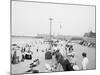 Board Walk Beach, Asbury Park, N.J.-null-Mounted Photo