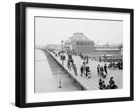 Board Walk Near the Casino, Atlantic City, N.J.-null-Framed Photo