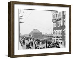 Board Walk Near the Casino, Atlantic City, N.J.-null-Framed Photo