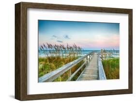 Board Walk on the Beach-garytog-Framed Photographic Print