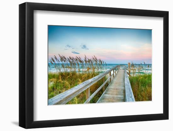 Board Walk on the Beach-garytog-Framed Photographic Print