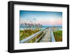 Board Walk on the Beach-garytog-Framed Photographic Print