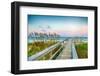 Board Walk on the Beach-garytog-Framed Photographic Print