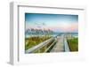 Board Walk on the Beach-garytog-Framed Photographic Print