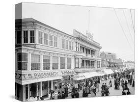 Board Walk Towards Steel Pier, Atlantic City, N.J.-null-Stretched Canvas