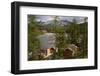 Boarding-House in the Forest Wildlife on the River. Omulevka River. Magadan Region. Russia.-Olenyok-Framed Photographic Print
