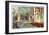 Boarding the Airship in London-null-Framed Giclee Print