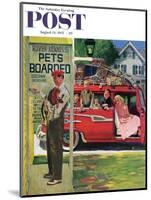 "Boarding the Dog" Saturday Evening Post Cover, August 24, 1957-Earl Mayan-Mounted Giclee Print